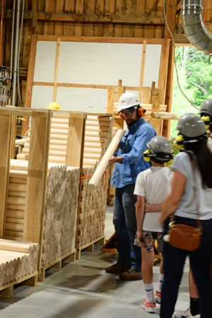 Checking wood grain