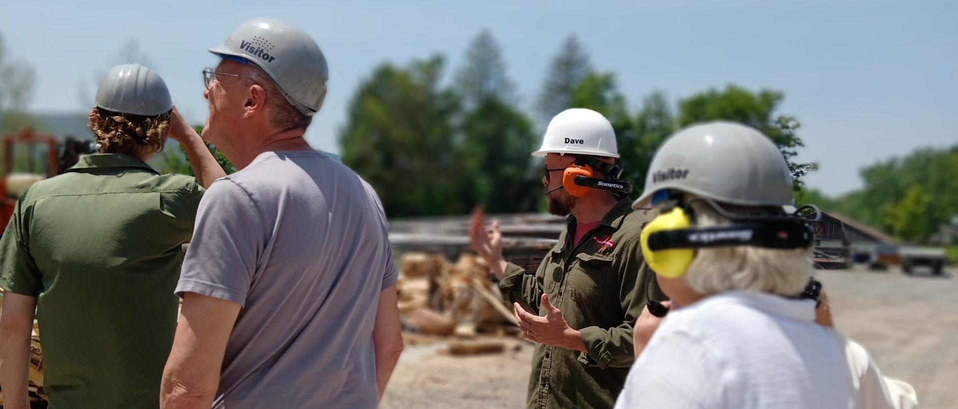 Wood Mill Tour Visitors